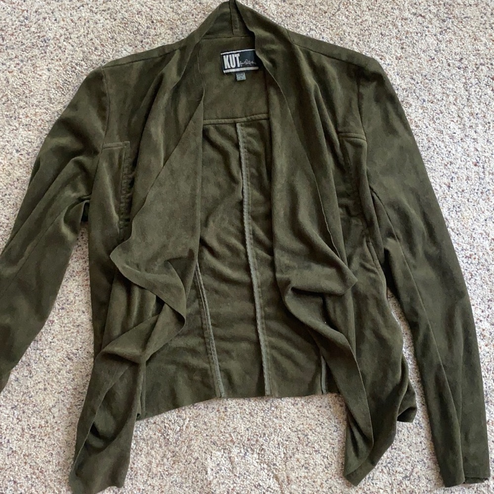 army green suede jacket